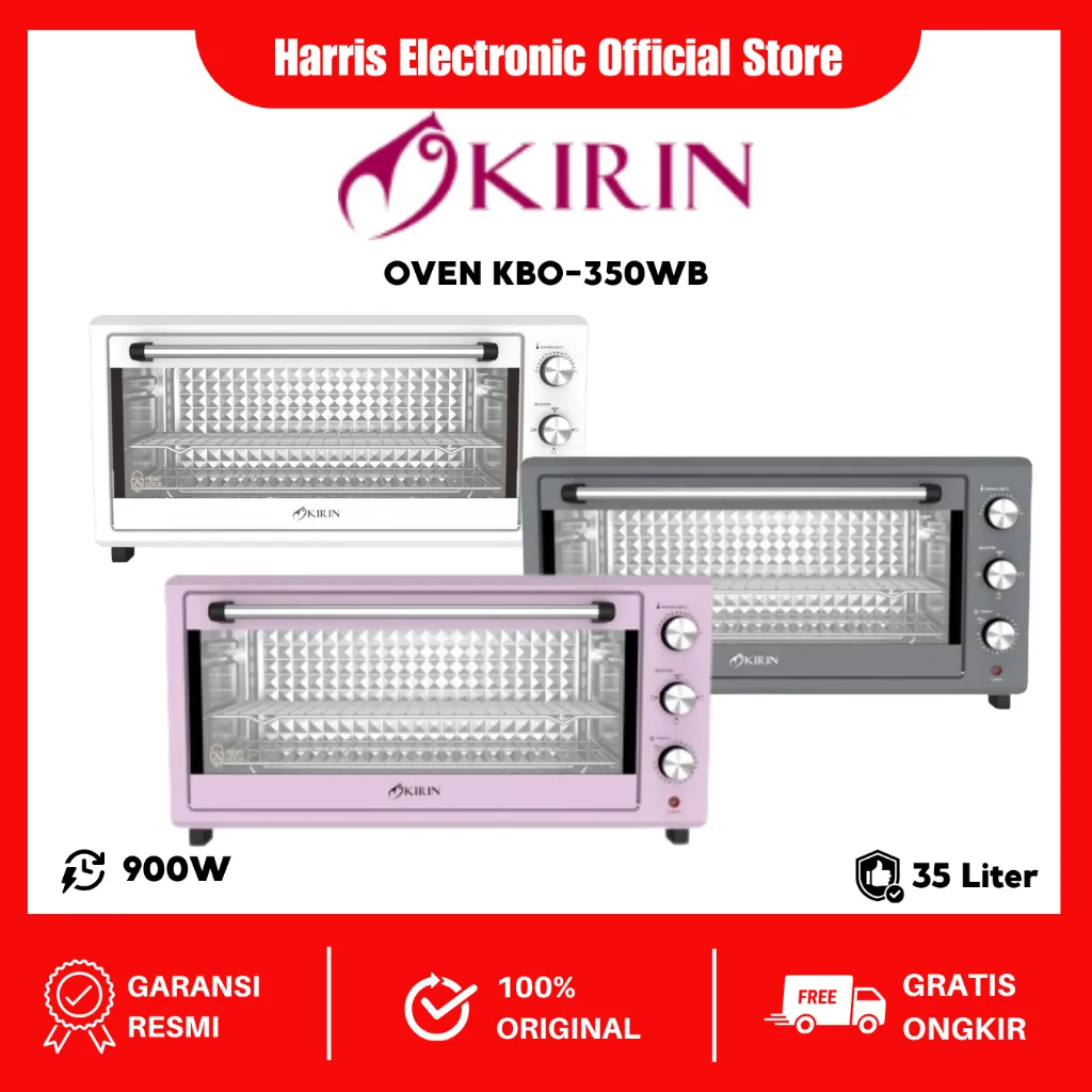 Kirin Beauty Oven 35 Liter KBO - 350WB | Oven Listrik | Pemanggang Garansi resmi