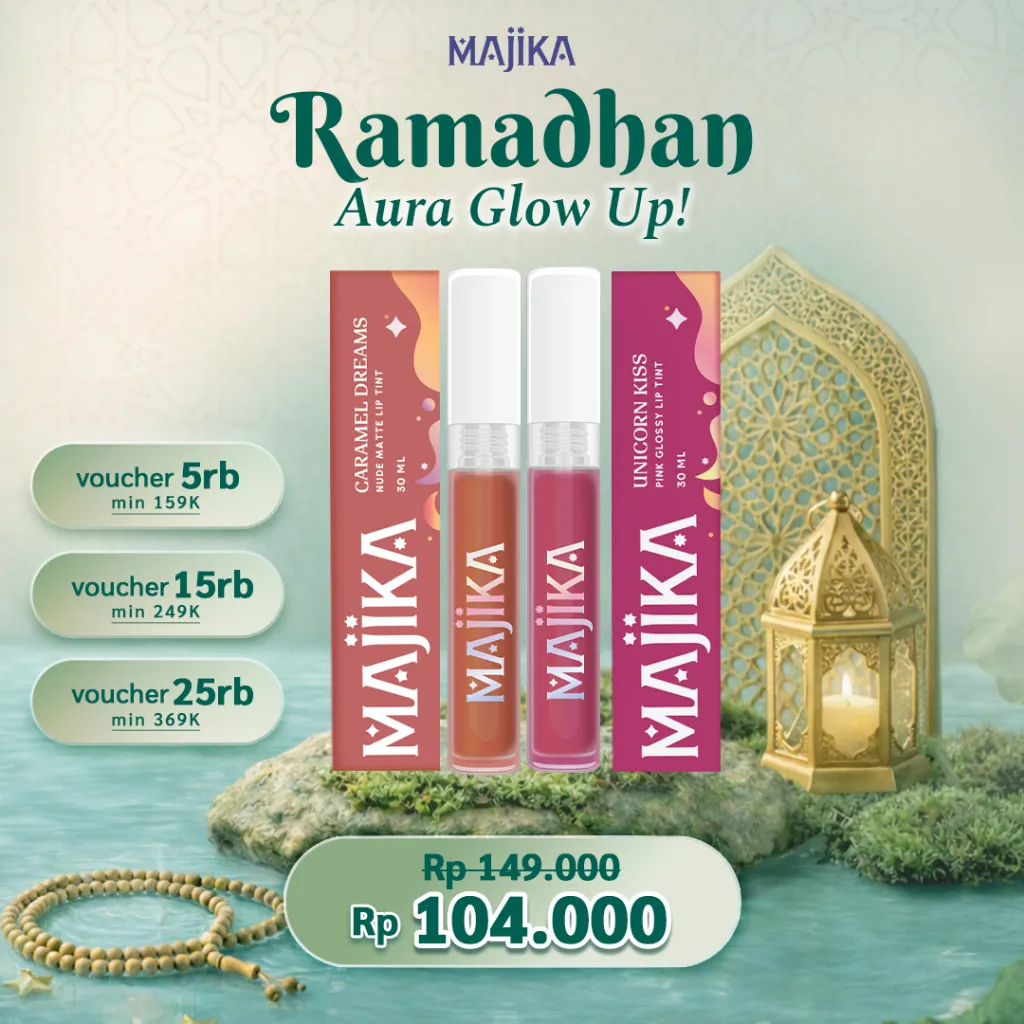 B1G1 Majika Lip Tint Caramel Dreams FREE Lip Tint Unicorn Kiss
