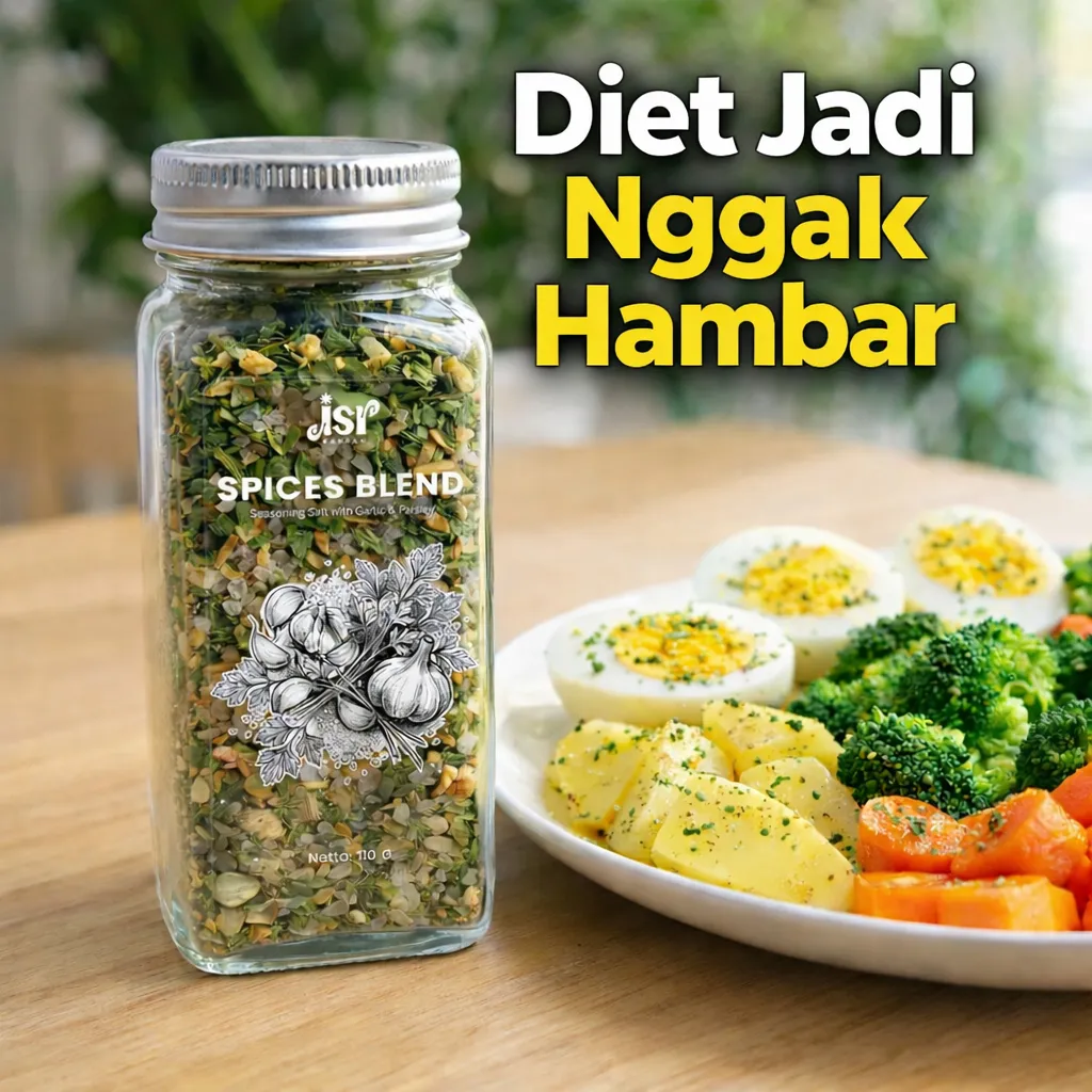JSR Spices Blend Garlic Parsley – Bumbu Tabur Diet, Menu Rebus Jadi Enak, Seasoning Salt Premium