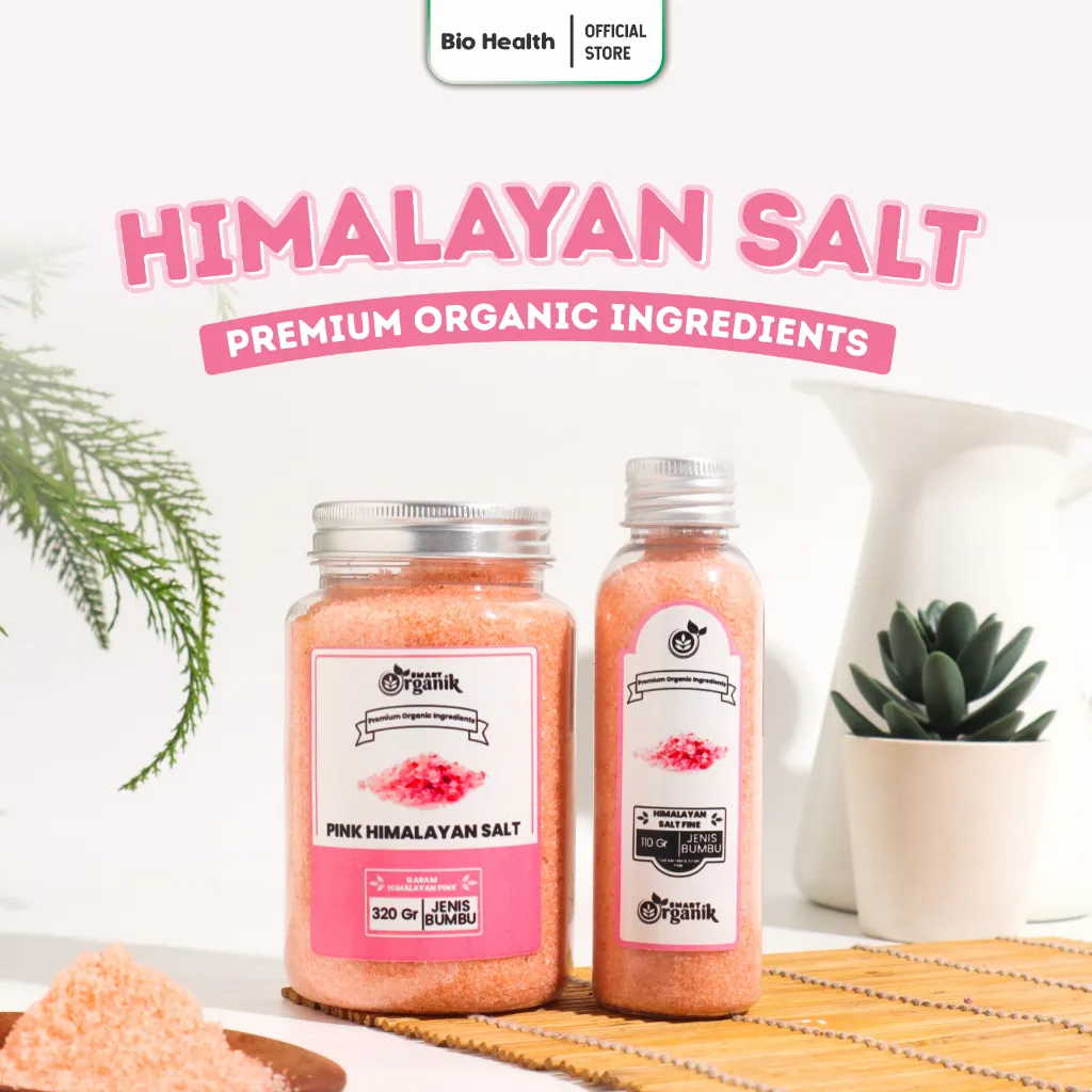 SMART ORGANIK Garam Himalayan Asli / Pink Himalayan Salt Bumbu Masak Dapur / Garam Sehat