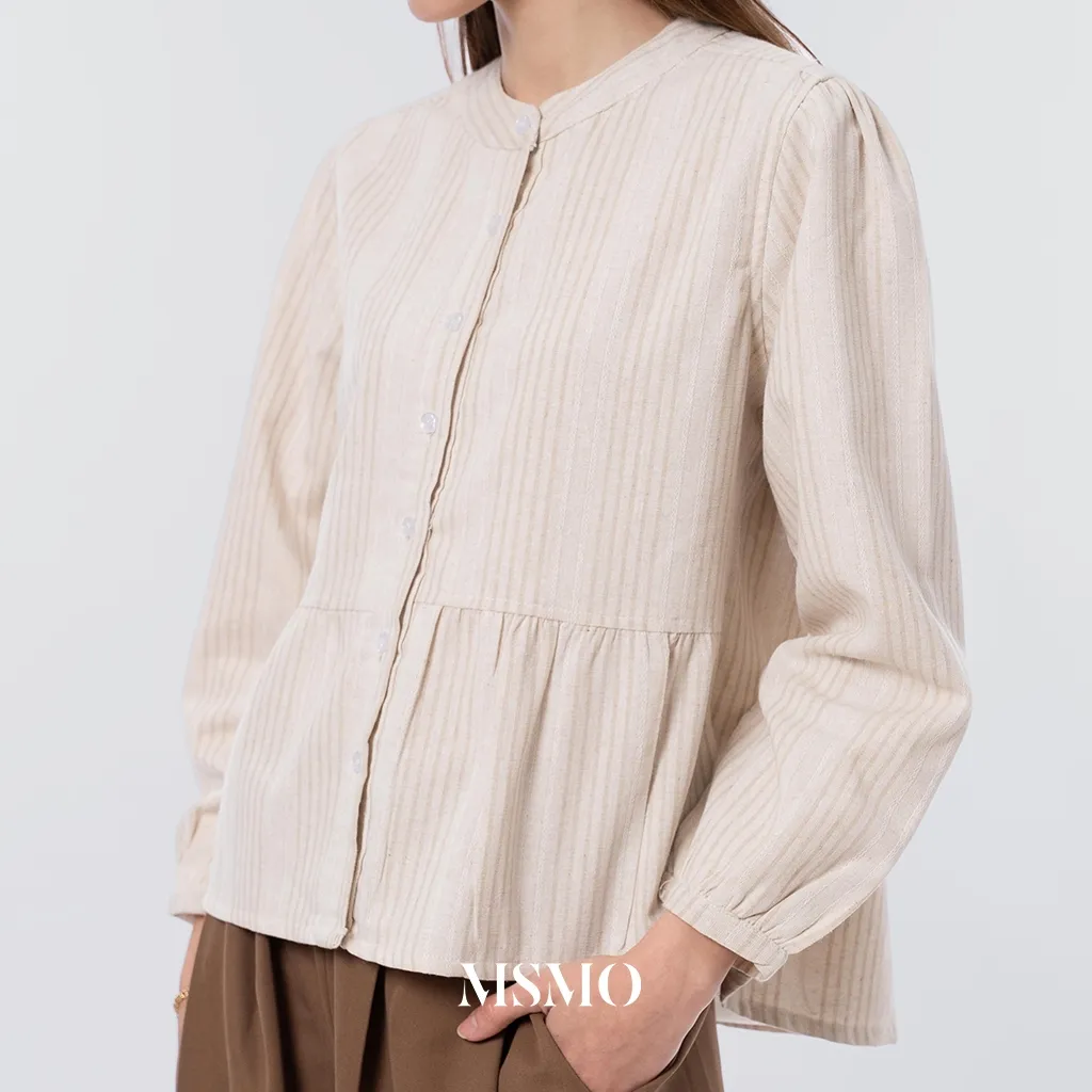MSMO Mercilla Shirt Kemeja Wanita / Blouse Wanita / Kemeja Lengan Panjang / Kemeja Kantor / Office Wear / Atasan Wanita