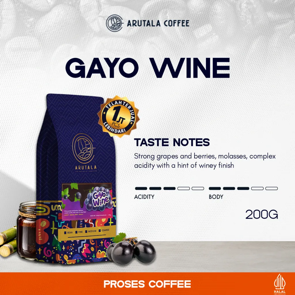 ARUTALA Kopi Arabika Gayo Wine 200 gr