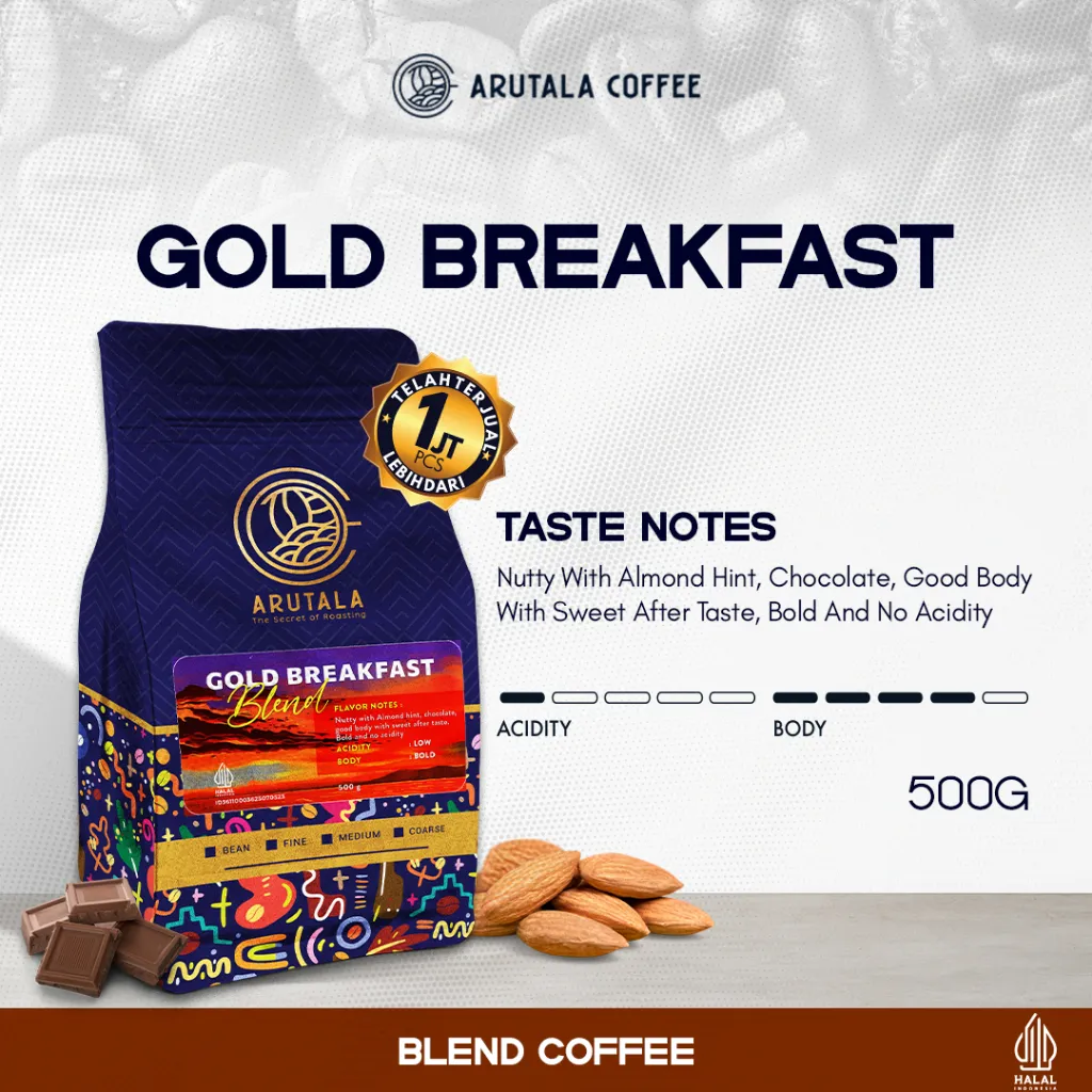ARUTALA Kopi Gold Breakfast Blend 500 gram