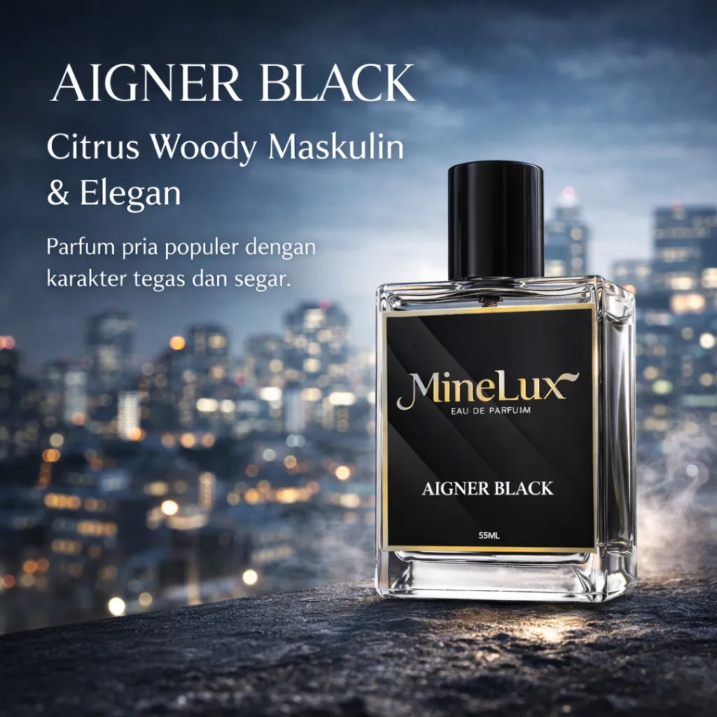 PARFUM PRIA AIGNER BLACK DISUKAI WANITA TAHAN LAMA 24 JAM BERKUALITAS ORIGINAL MURAH