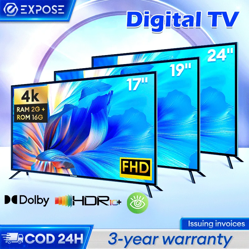 TV Digital TV Smart 32 inch TV Digital 43 inch 4K USB/HDMI/WLAN/WIFI/Netflix/YouTube Garansi 3 tahun