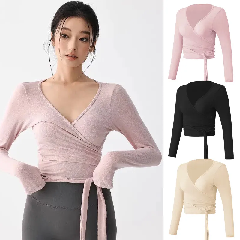 Hot Seller Ballerina Wrap top/Outer Ballerina/Top Wanita/Atasan yoga