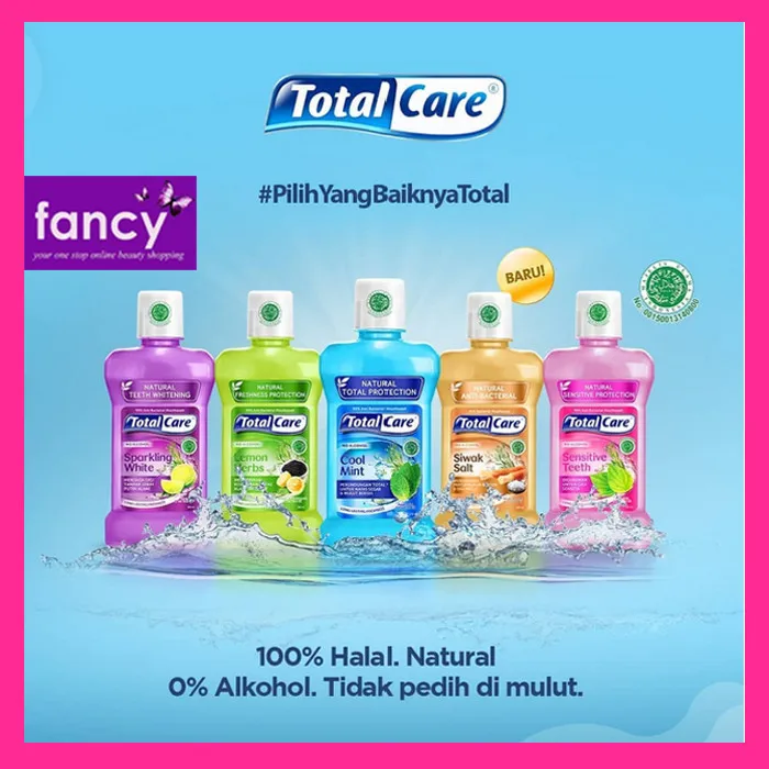 TOTAL CARE Mouthwash 250 ml Obat Kumur Antiseptik Dingin Segar Halal Tanpa Alkohol