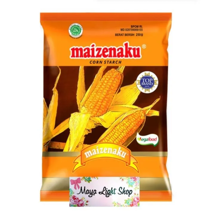 tepung maizena 1kg (dikirim kemasan 250 gr x 4pc , Exp date 2027) maizenaku corn starch flour tepung kue kering gorengan crispy cookies flour sale