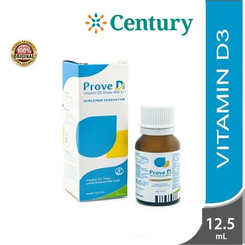 Prove D3 Drop Vitamin D3 400 IU Tetes 12.5mL/Vitamin D/Daya Tahan Tubuh