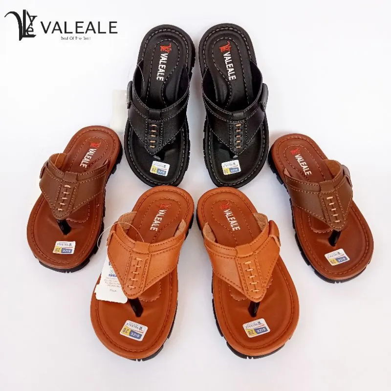 Sandal Anak Laki Laki Terbaru Sendal Japit Kulit Anak FAM J 01 VALEALE Size 24-38