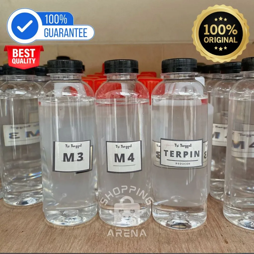 Reduser M1 M3 M4 Terpin Sablon 250ml Thinner Tiner Reducer Thiner Pengencer Pencair Minyak Air Cair Cairan Liquid Cat Paint Painting Pembersih Prakarya Kerajinan Craft Crafting Art Seni Kesenian Kertakes Alat Peralatan Perlengkapan Shopping Arena Malang