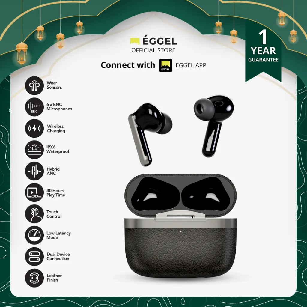 Eggel QuietBuds 3 Hybrid ANC + ENC TWS Bluetooth Earphone