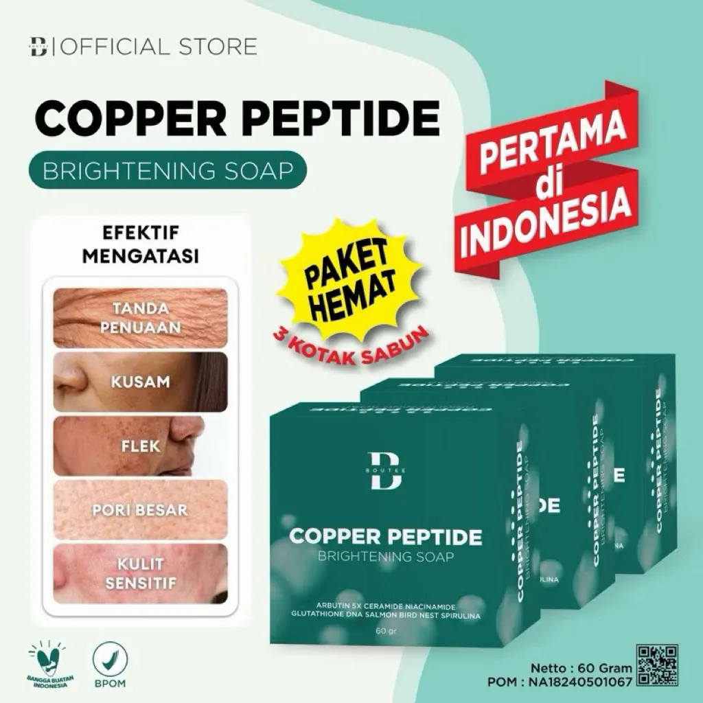 SABUN WAJAH COPPER PEPTIDE ( DPT 3 SABUN )