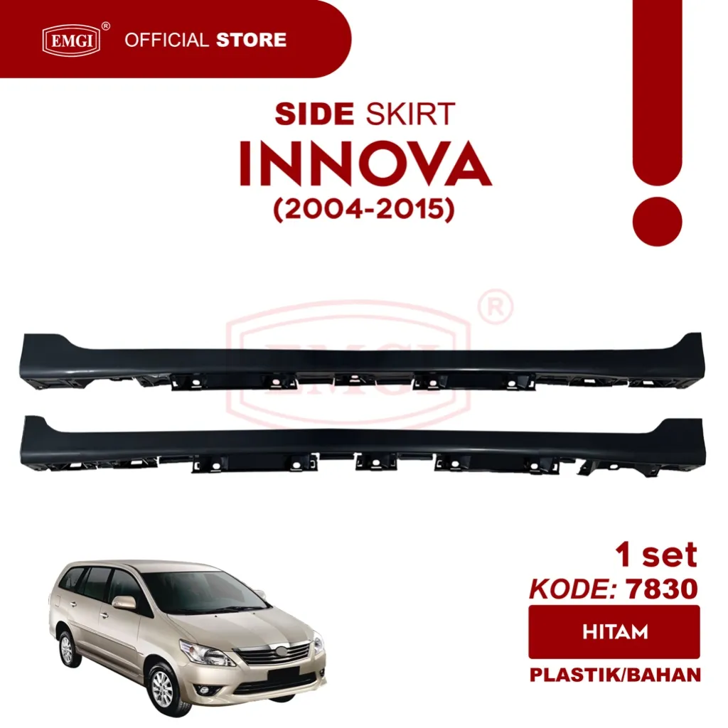 EMGI - Side skirt Sideskirt Bodykit Trisplang Pintu Samping Innova 2004 2005 2006 2007 2008 2009 2010 2011 2012 2013 2014 2015