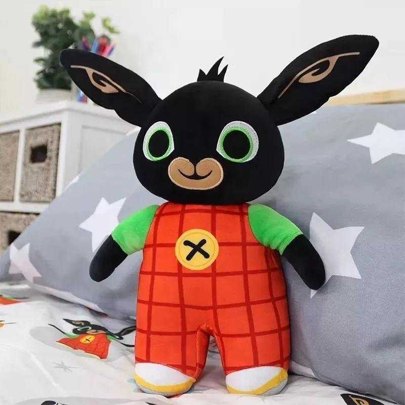 Boneka terbaru Bing Kelinci Hitam Bing Bunny Kelinci Mewah Boneka Kartun Panda Gajah Anak Hadiah Ulang Tahun\ mainan anak lucu