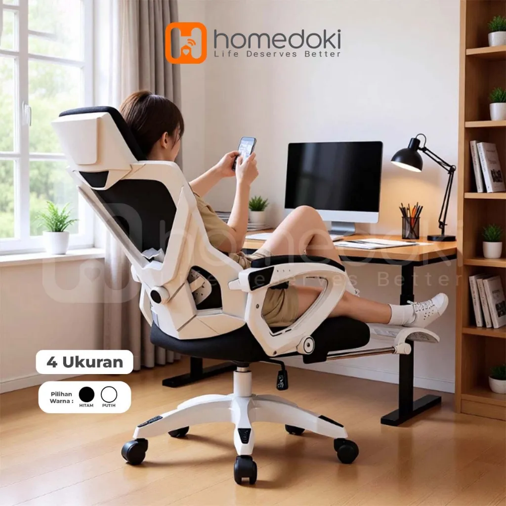 Homedoki Kursi Gaming / Kursi Kantor / Kursi Putar/ Kursi Ergonomis / Kursi Kerja