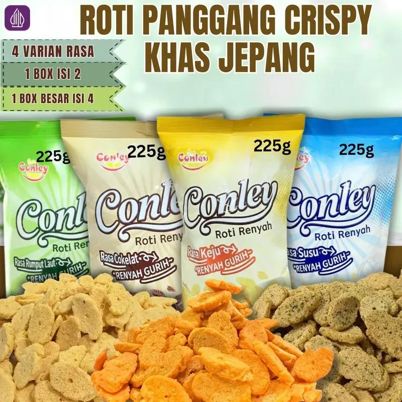 COD Roti Panggang Crispy Halal untuk Anak & Keluarga Snack Sarapan Praktis Siap Makan, Renyah Gurih Tidak Berminyak | Aneka Rasa Coklat, Keju, Rumput Laut & Susu | Kemasan Praktis Cocok untuk Bekal Harian