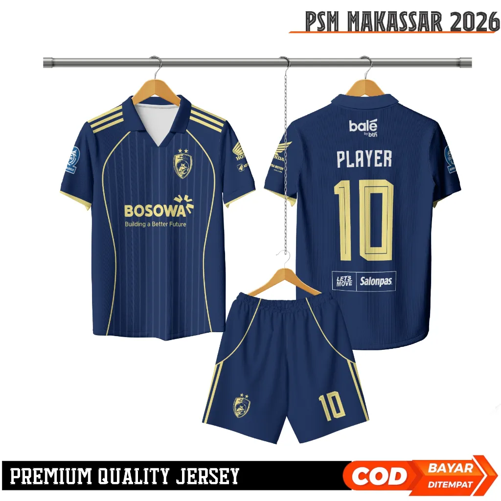 Jersey Sepak Bola PSM Makasar 2025/2026 Gratis Pasang Nama dan Nomor Punggung