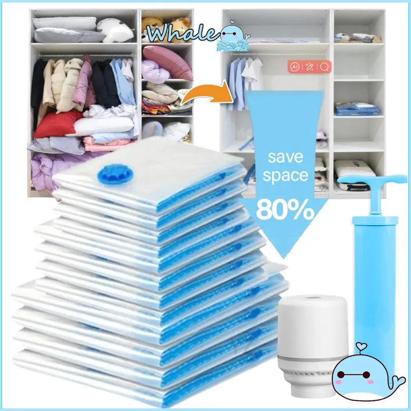 Plastik Vacuum Baju Vacum Bag Alat Vacum Baju Dan Plastik Nya Vacum Baju Pompa Organizer Bag Storage Bag