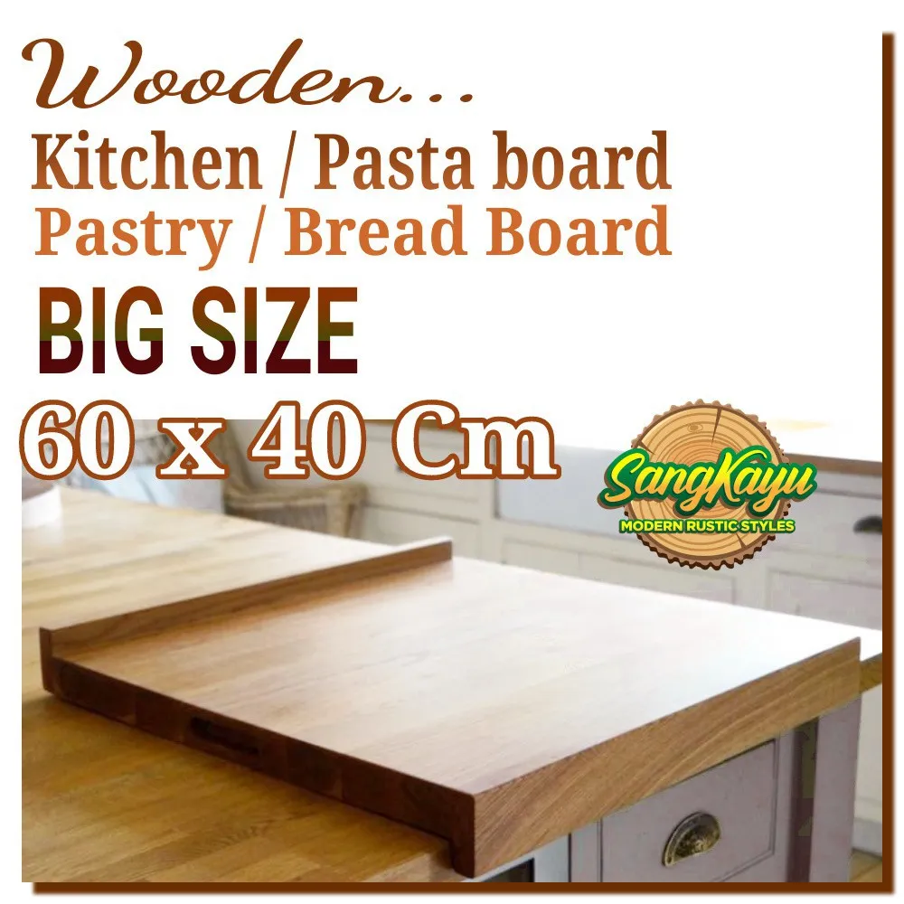 Alas Adonan || Pastry board talenan kue alas adonan 60x40cm kayu talenan adonan pasta board || Alas adonan
