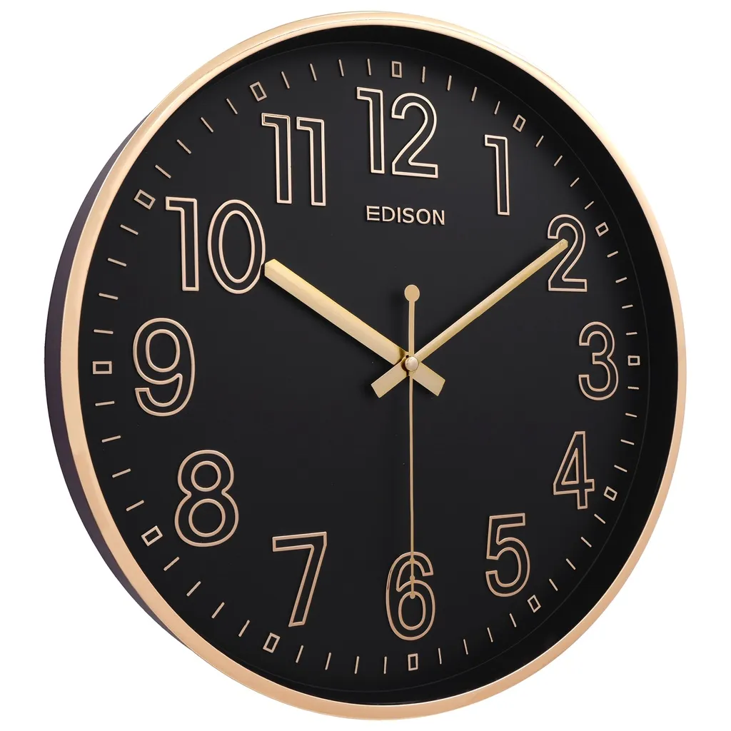 Jam Dinding Edison Sweep ES 320 T64 Timbul Diameter 320mm 32cm