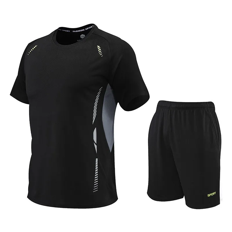 KAMB set 2 bagian kaos pria lengan pendek dan Celana Pendek