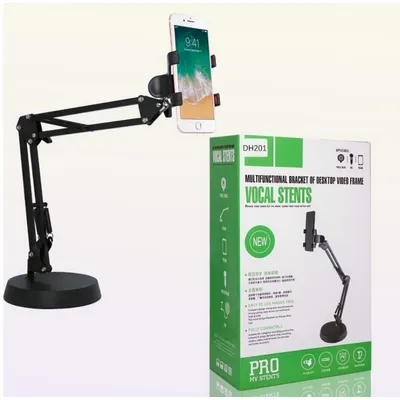 Multifungsi Bracket Stand HP Meja Holder Putar Fahrenheit / Holder HP / Dudukan HP DH 201