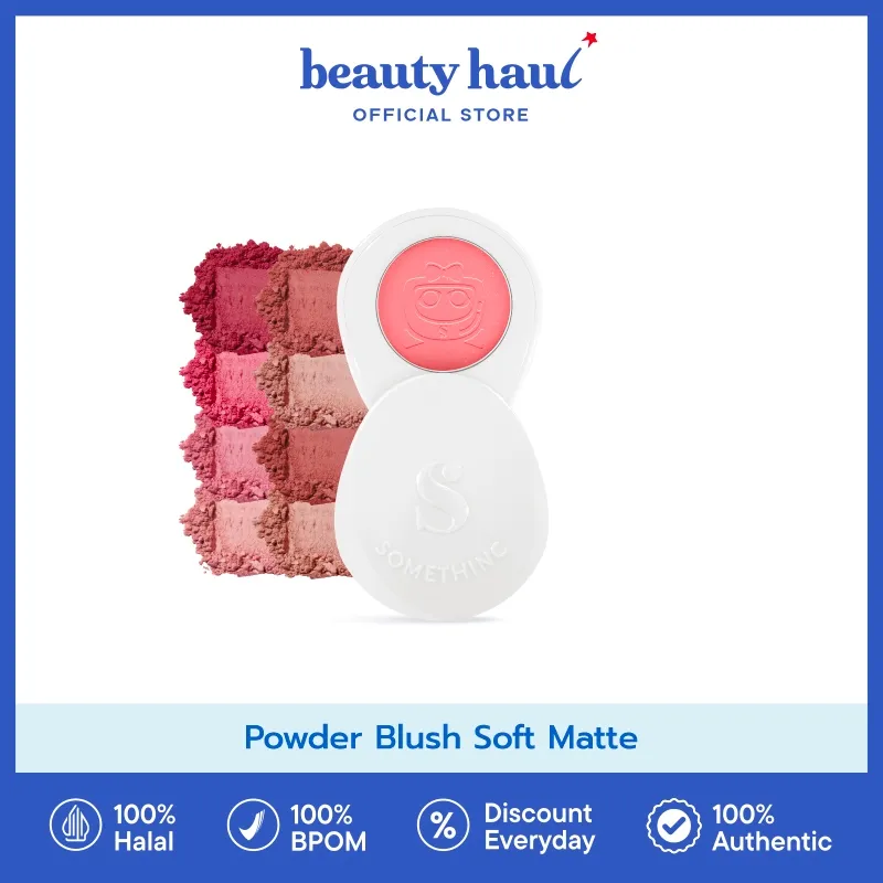 Somethinc Mademoiselle Soft Focus Powder Blush - Blush On Powder dengan Hasil Halus, Natural & Tahan Lama