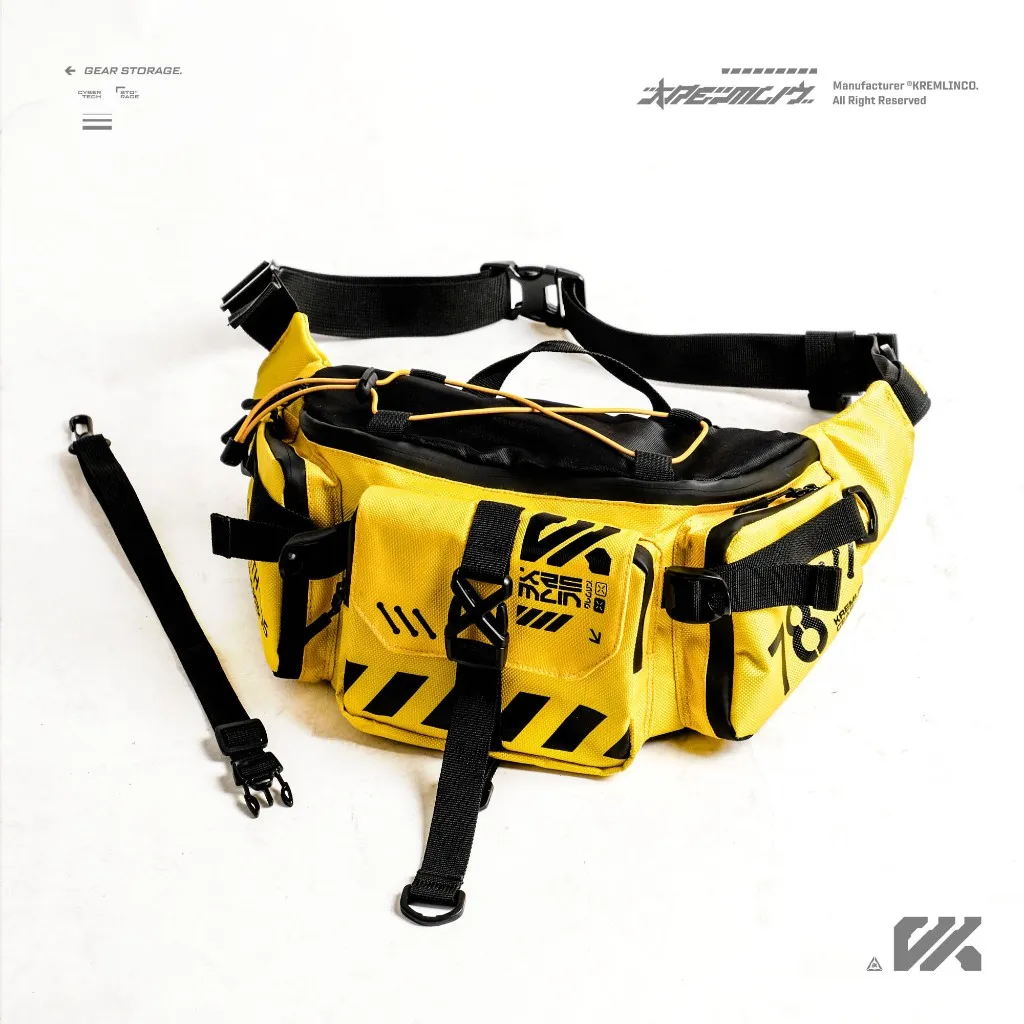 KREMLIN Waistbag Double Strap Tas Pinggang Selempang - CYRAX YELLOW