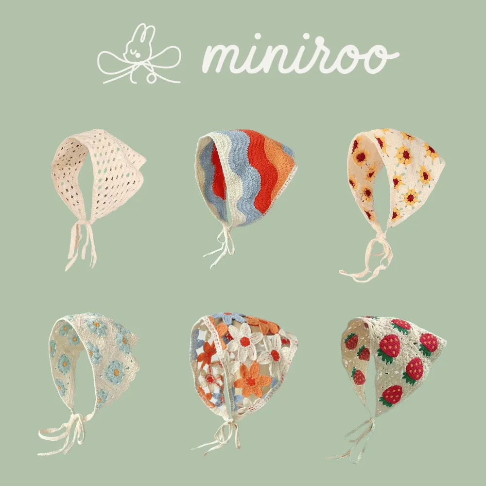Miniroo Bandana Scarf Kepala Bunga Anak Perempuan Korean Style Jennie