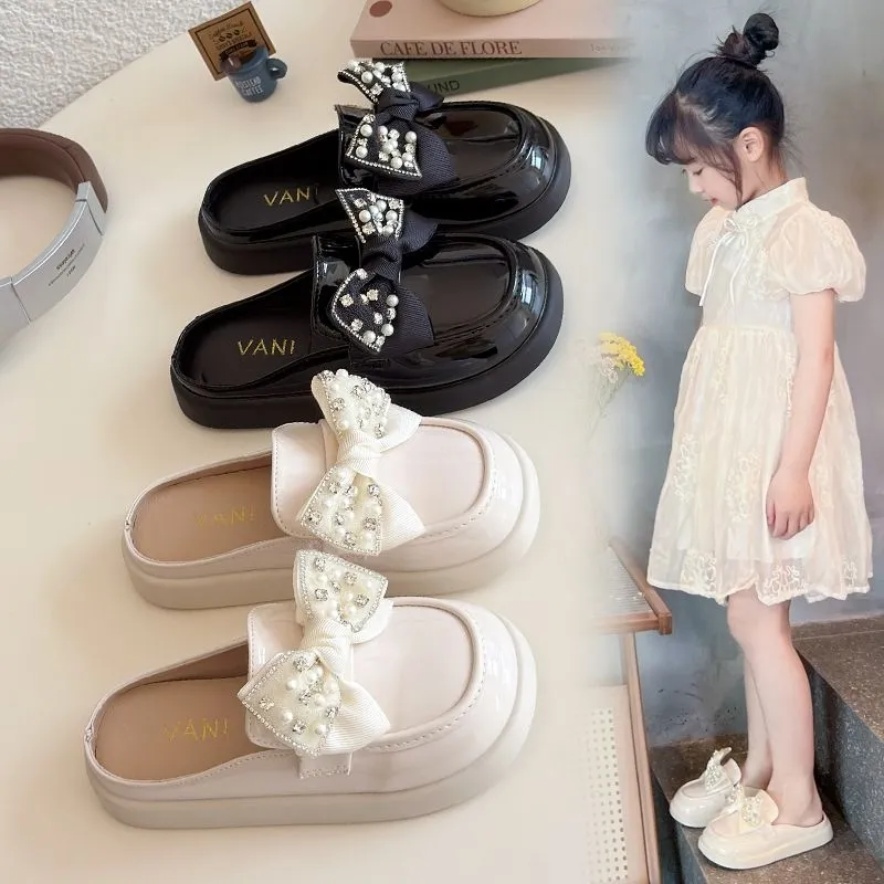 VFS006 - Sandal Slip On Fashion Anak Kekinian Sandal Slip op Mutiara Anak Cewek