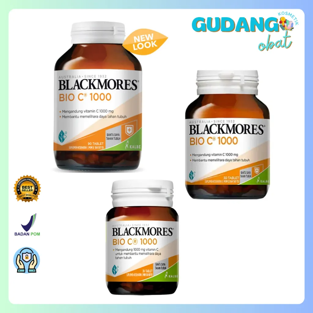 Blackmores Bio C 1000mg BPOM Kalbe - Vitamin C, Obat Pilek, Obat Alergi, Daya Tahan Tubuh