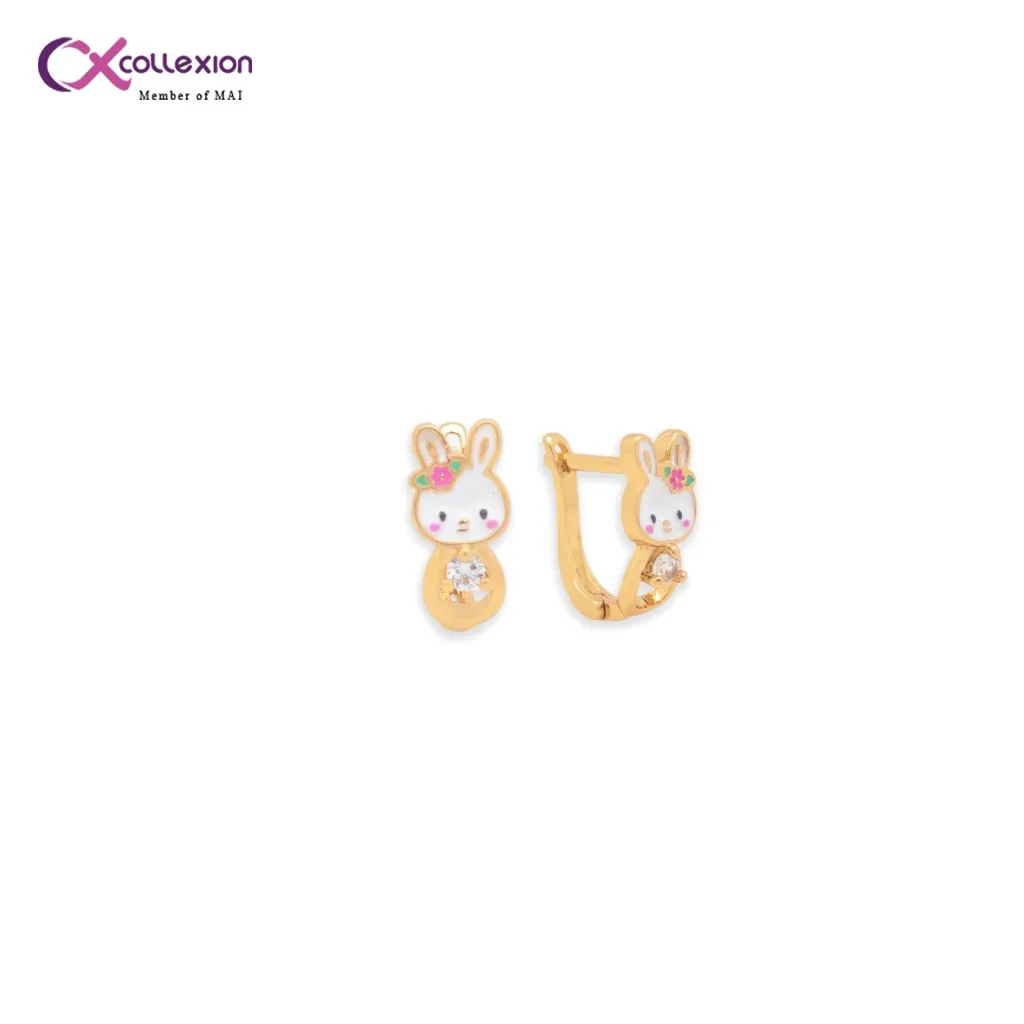 Collexion Anting Clip Anak Lapis Emas Series Gold Plated Earclip