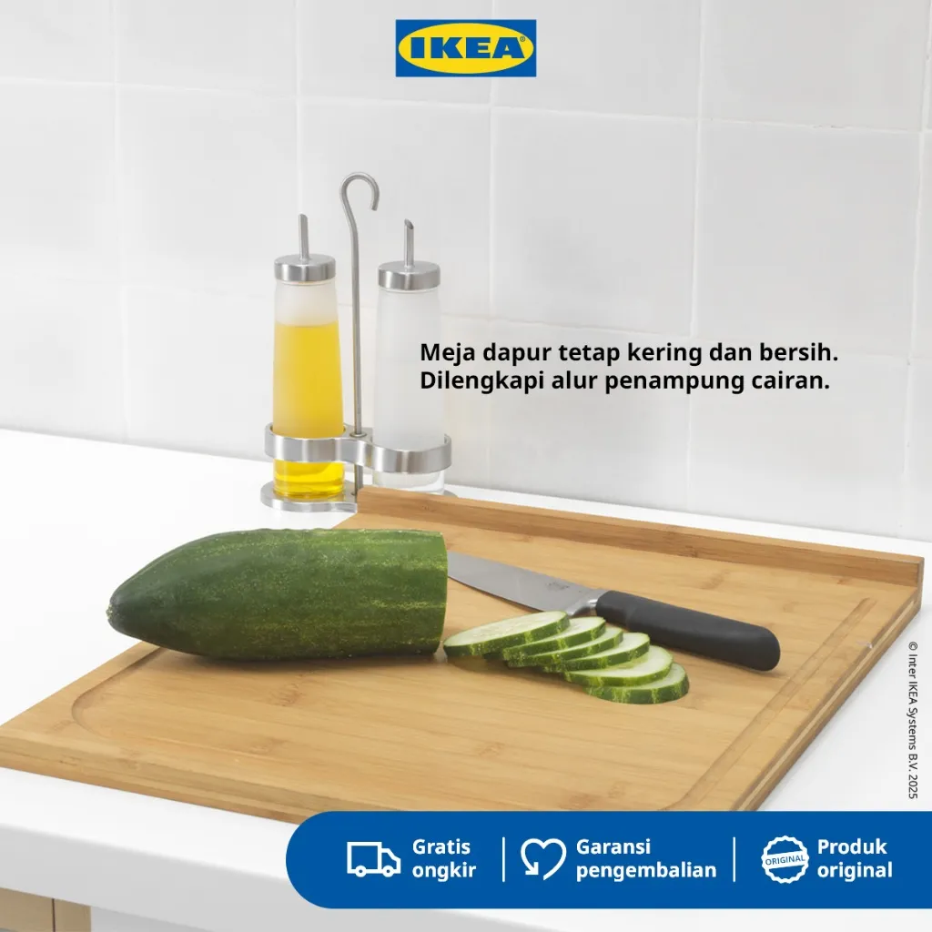 IKEA LAMPLIG Talenan Bambu Besar 46x53cm