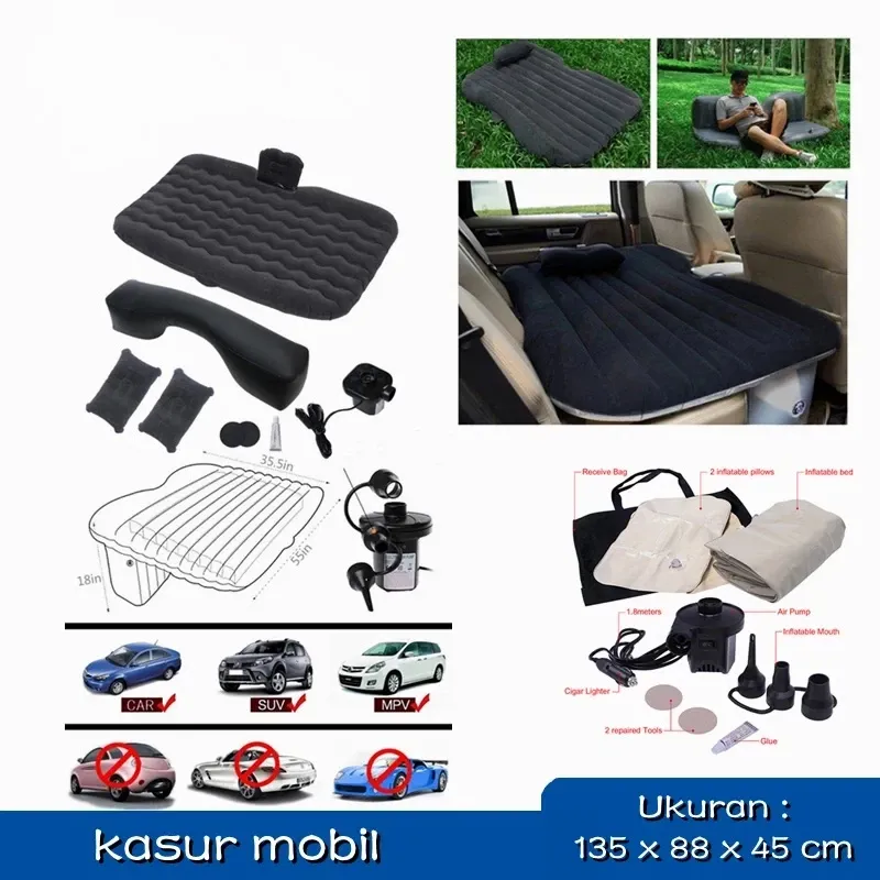 Kasur Mobil kasur angin Matras Mobil Car Bed Kasur Mobil Angin + Pompa+bantal