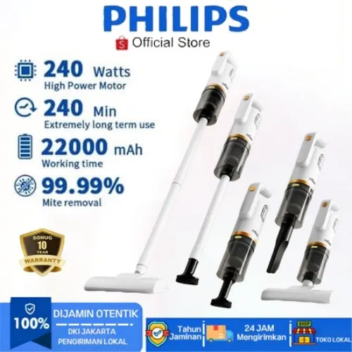 PHILIPS Vacum Cleaner Penyedot Debu 998000Pa  8 IN 1 Cordless Portable Mobil/Rumah