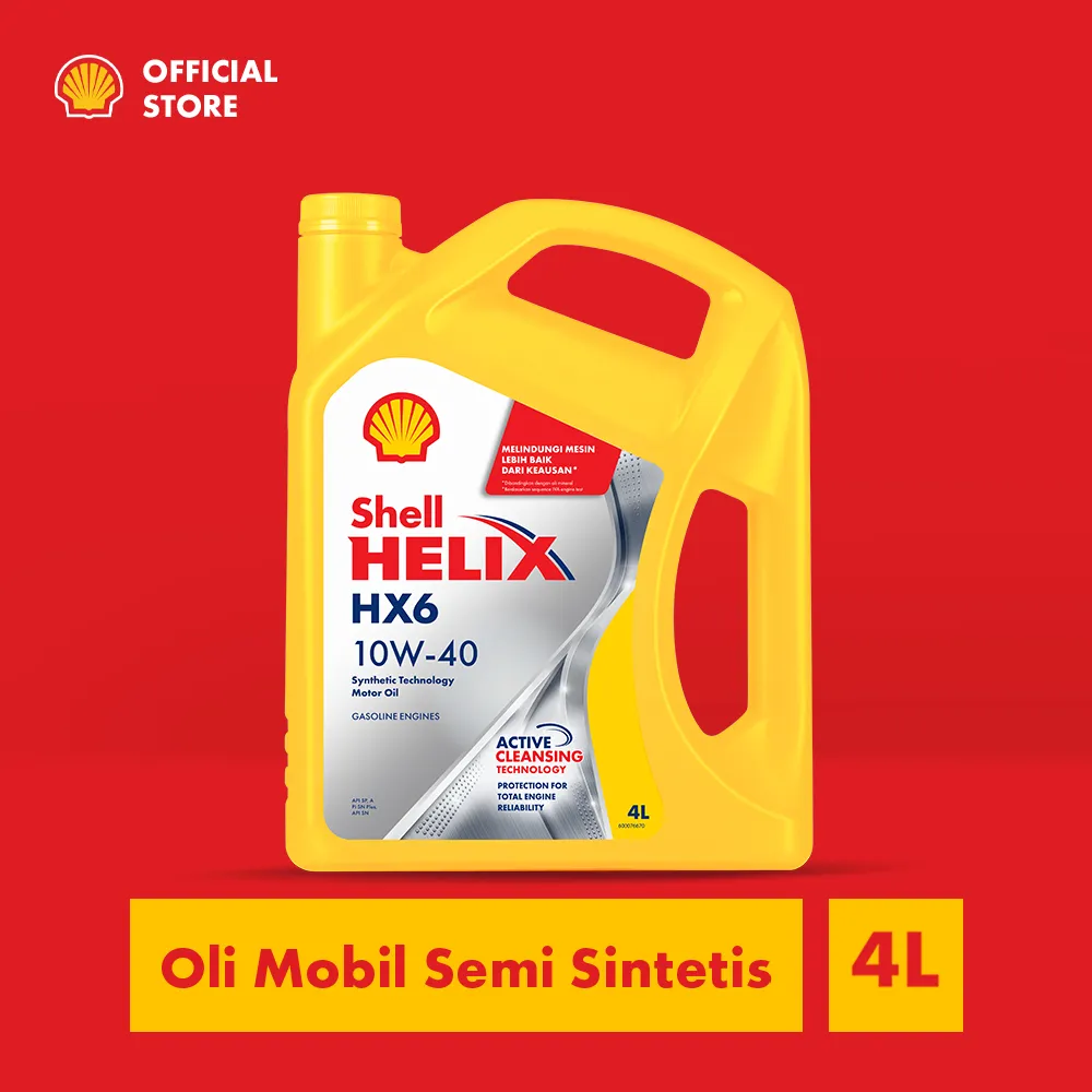 Shell Helix HX6 10W-40 (4L) Oli Mesin Mobil