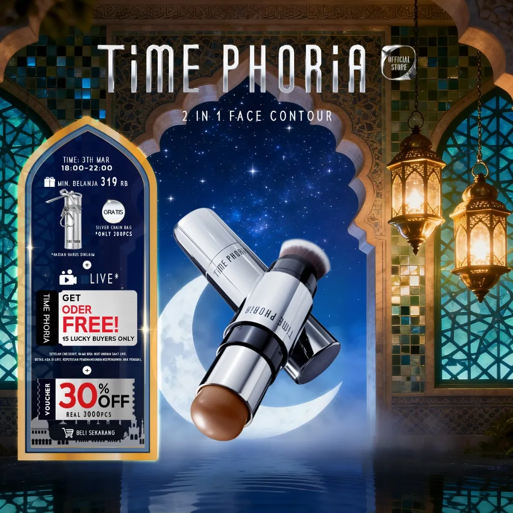 TIME PHORIA - Eclipse Spark 2 in 1 Face Contour 7G | highlighter contour stick cushion