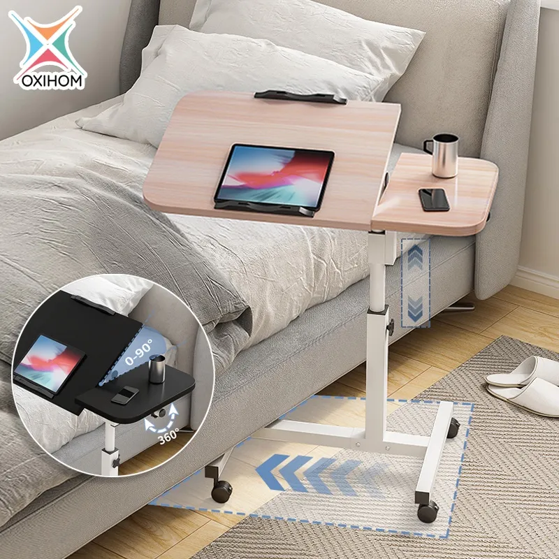 Oxihom Meja Laptop Meja Makan Ranjang Meja Belajar Kerja Portable Roda