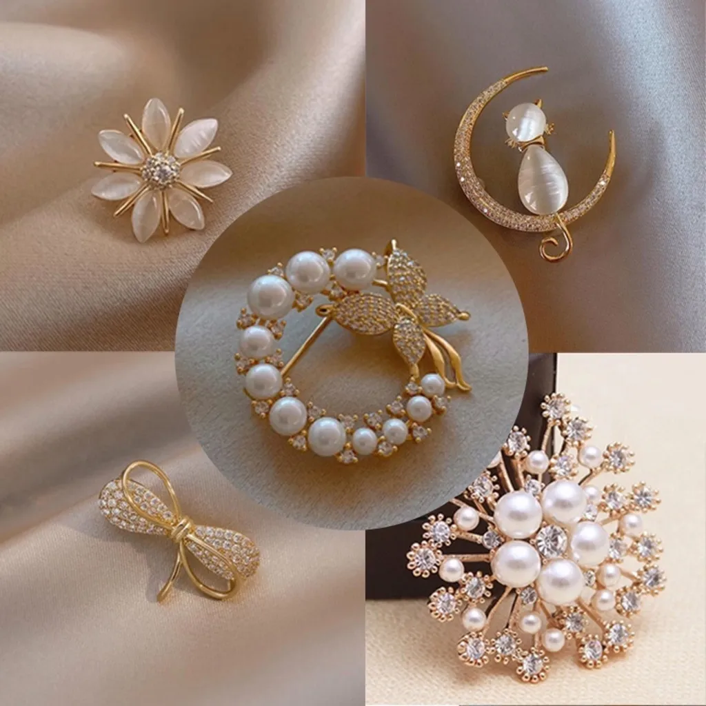 Bros Madam Emillie Pin Baju Fashion Korea Bros Berbagai Bentuk Aksesoris Hijab [s]