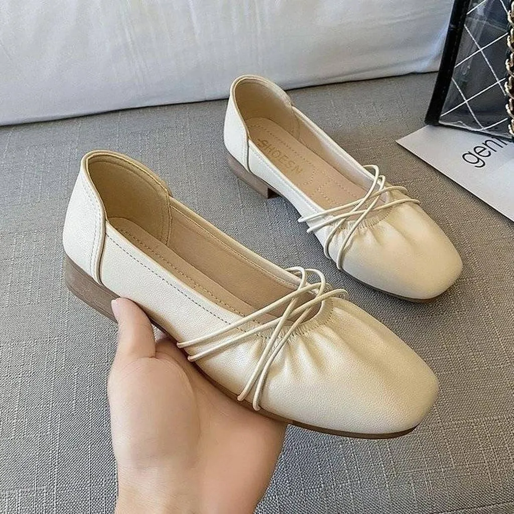 LURAD Sepatu Wanita Flatshoes BL306 Ballerina Shoes Sepatu Vintage Kekinian 2025 Korean Style