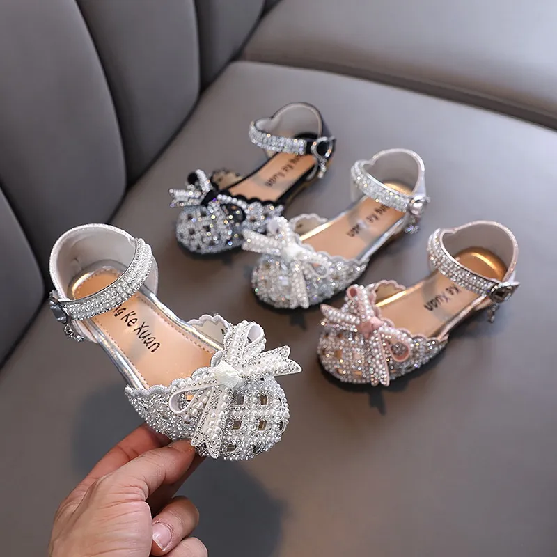 Sandal Sepatu Pesta Anak Perempuan Size 21-36 Import Korea Princess Mutiara Blink Terbaru 1 2 Tahun - Tanggung Anak Perempuan