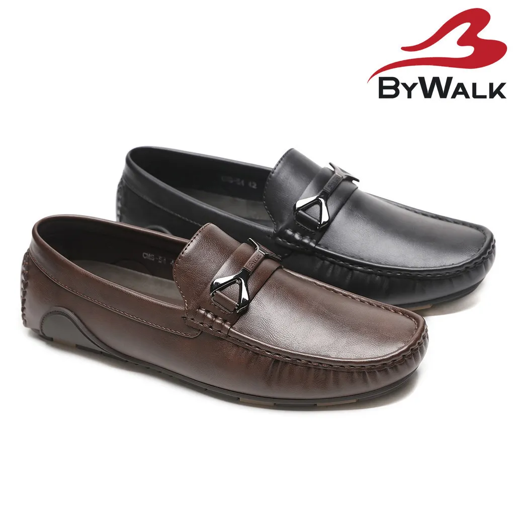 BYWALK Cms56 Sepatu Loafers Pria Formal Casual Moccasin Slip On