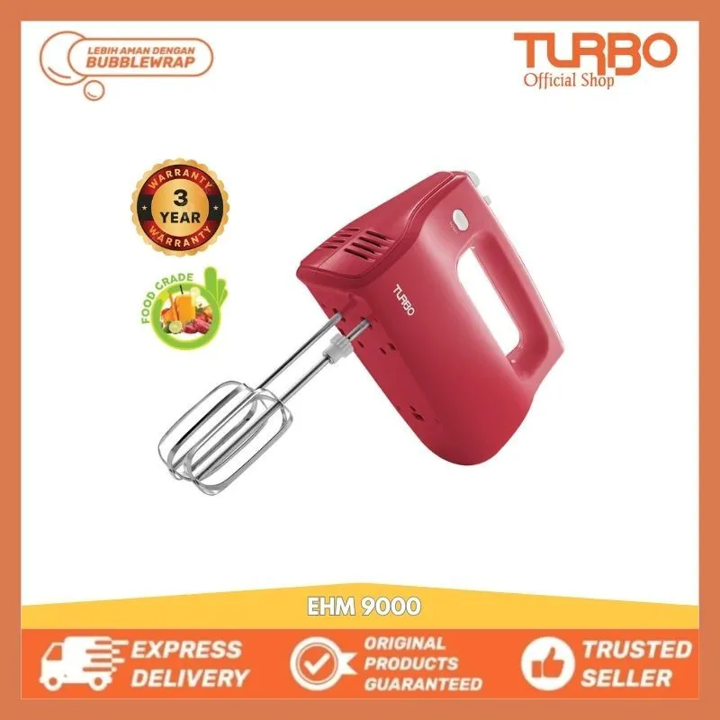 Turbo Hand Mixer / Pengaduk Genggam  EHM9000 (Tanpa Bowl/Mangkok) Original