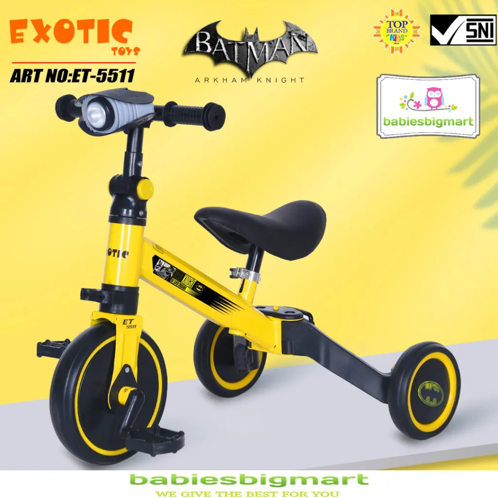 SEPEDA ANAK BALANCE BIKE RODA 3 TIGA TRICYCLE PUSH 3IN1 ANAK AVIATOR AT 7901 , AT 7905 , AT 7906 , EXOTIC ET 5511 , ET 5512 , ET 709 , ET 714, ET 2011 , ET 2017 , ET 2008 , PACIFIC PC 5022