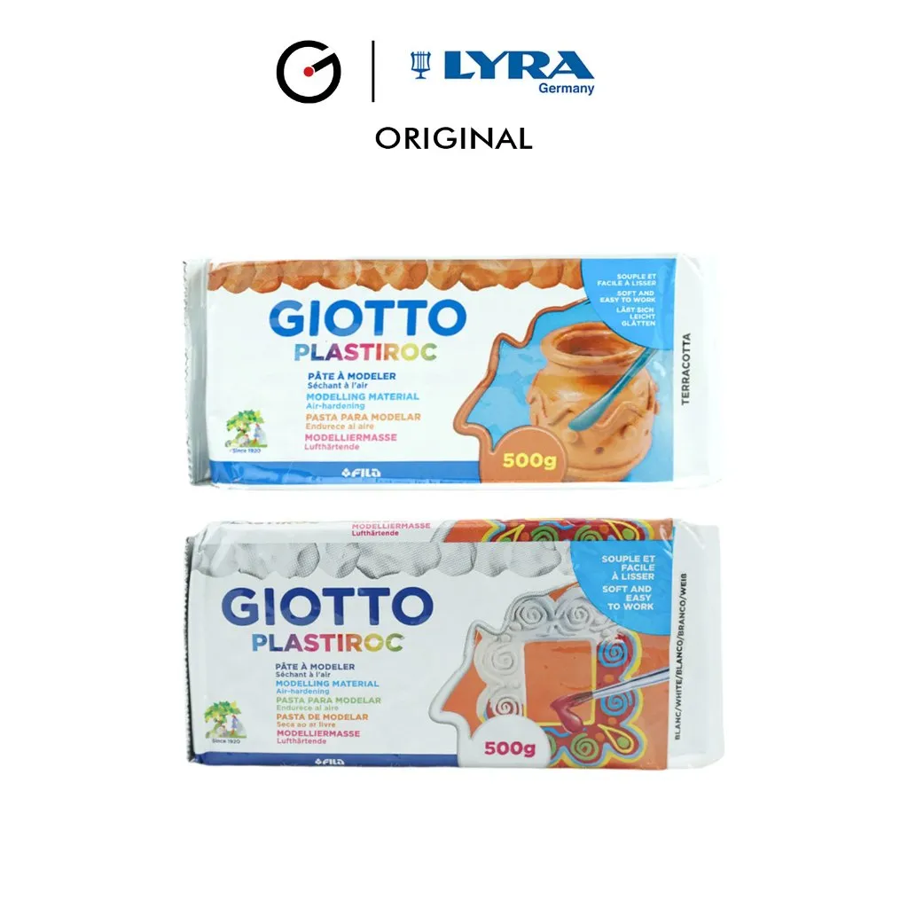 GIOTTO Plastiroc Tanah Liat 500 G Modelling Material Tekstur Lembut LYR-685100