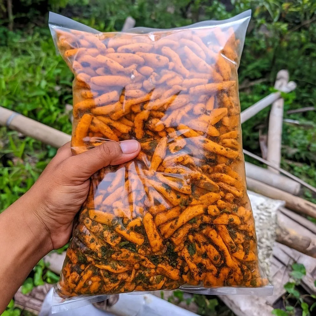 Basreng pedas daun jeruk kemasan 1 kg