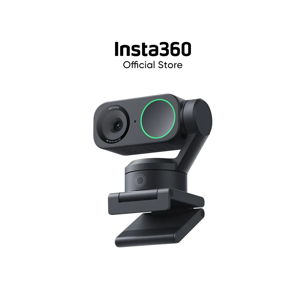 Insta360 Link 2 Webcam 4K UHD Group Auto Tracking and Gesture Control