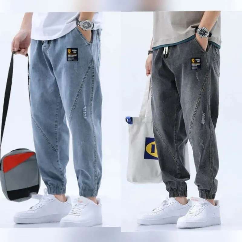 TERLARIS ! Celana Panjang Pria Jogger Jeans Vintage Denim Stretch Best Seller