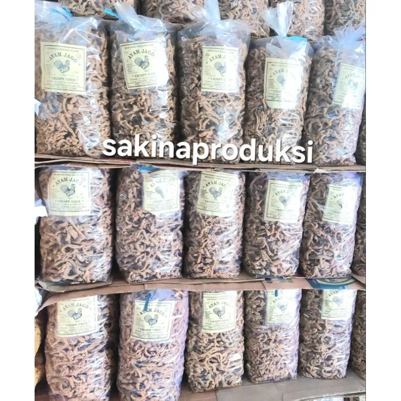 Keripik usus ayam crispy super kiloan 1 kg asli ayam jago enak renyah